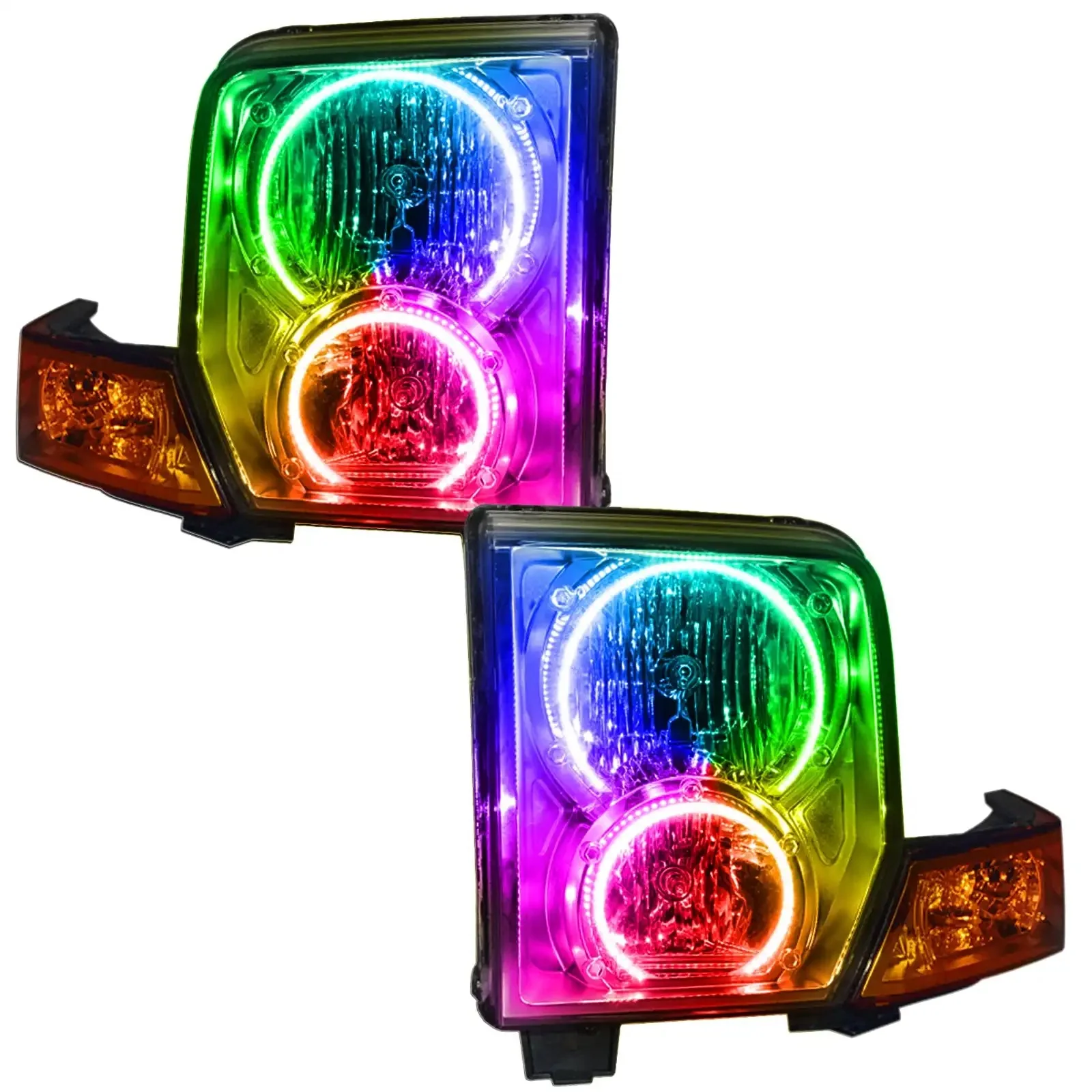 ORACLE Lighting 2006-2010 Jeep Commander Pre-Assembled Halo Headlights - Image 7