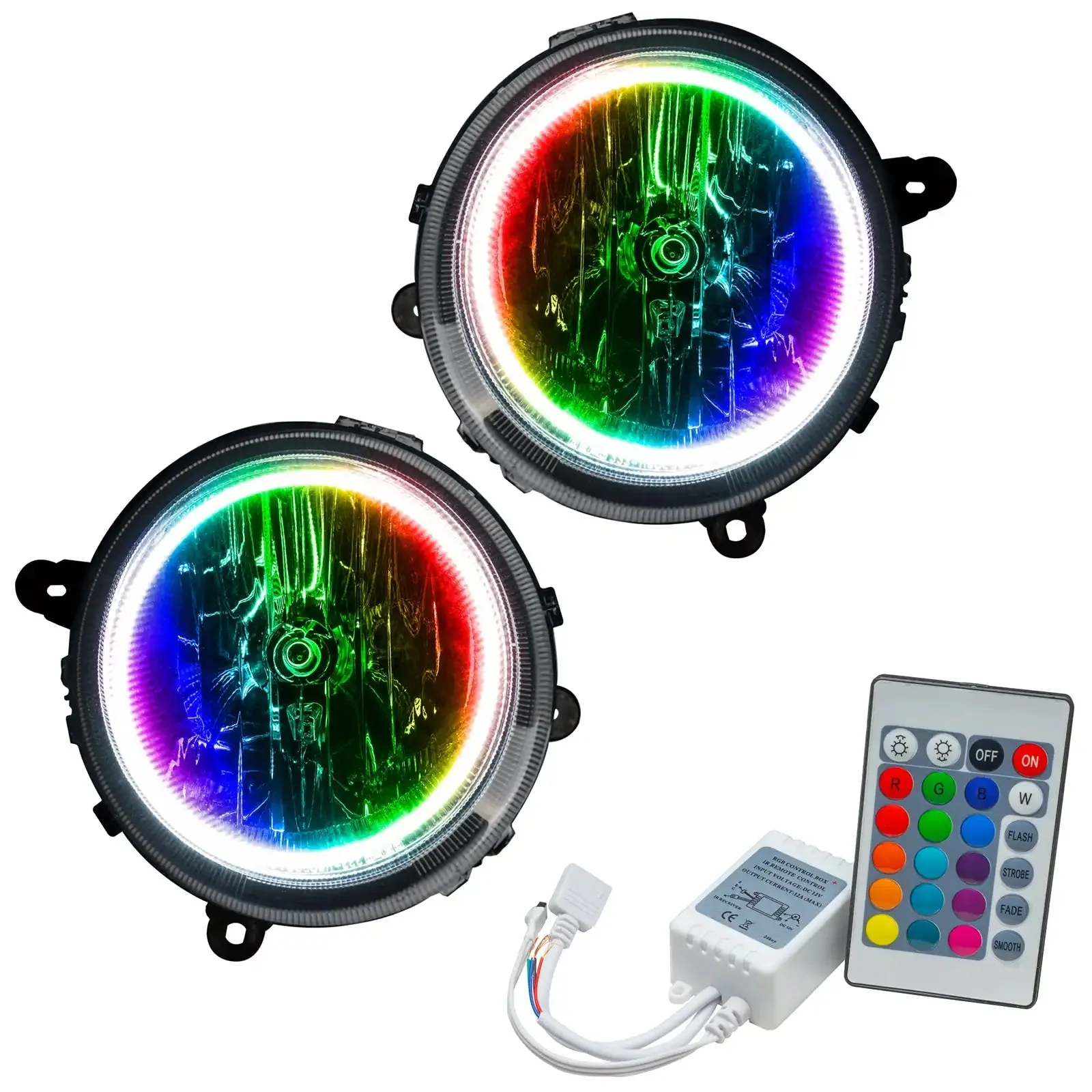 ORACLE Lighting 2007-2016 Jeep Patriot Pre-Assembled Halo Headlights - Image 8