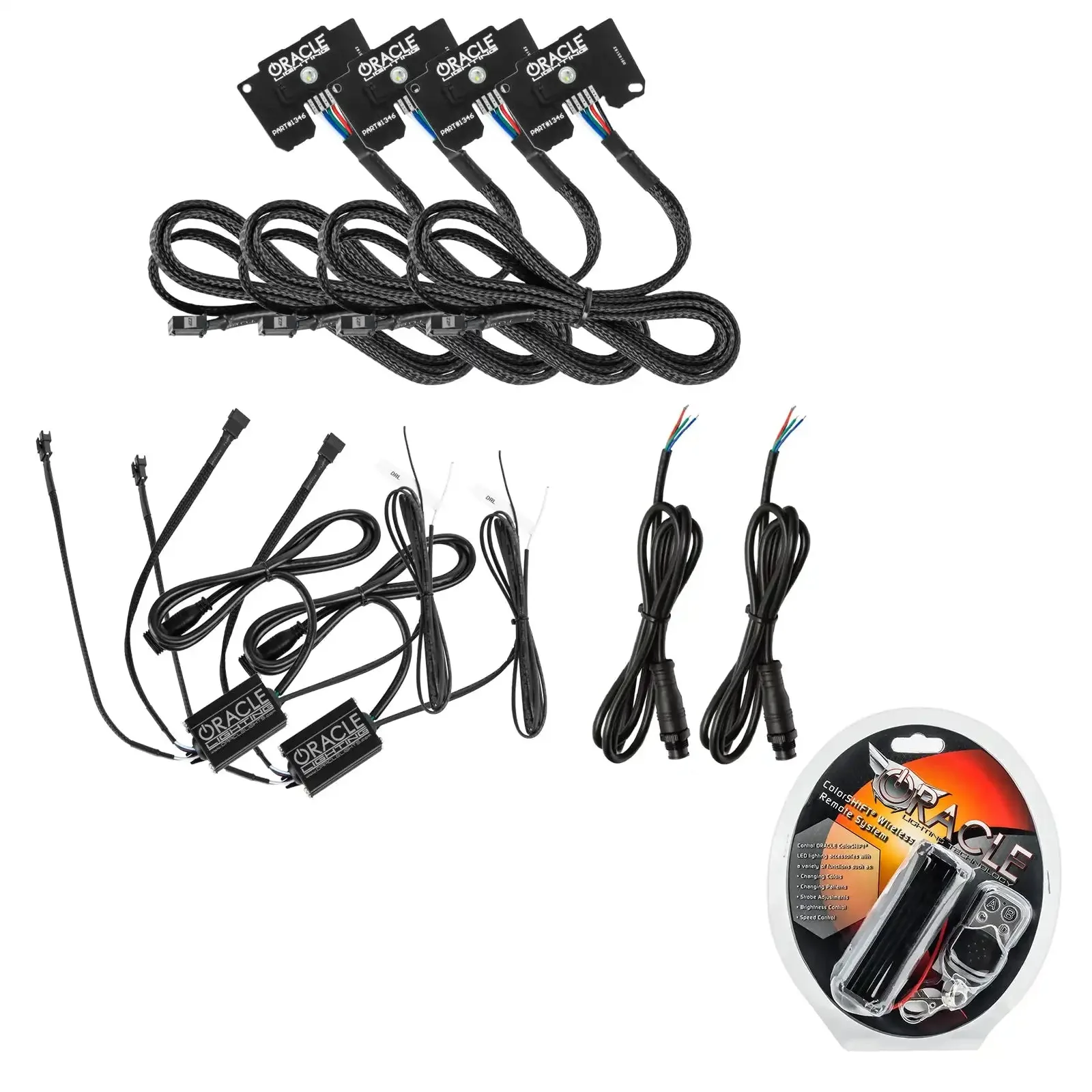 ORACLE Lighting Jeep Wrangler JL ColorSHIFT RGB+W Headlight DRL Upgrade Kit - Image 30