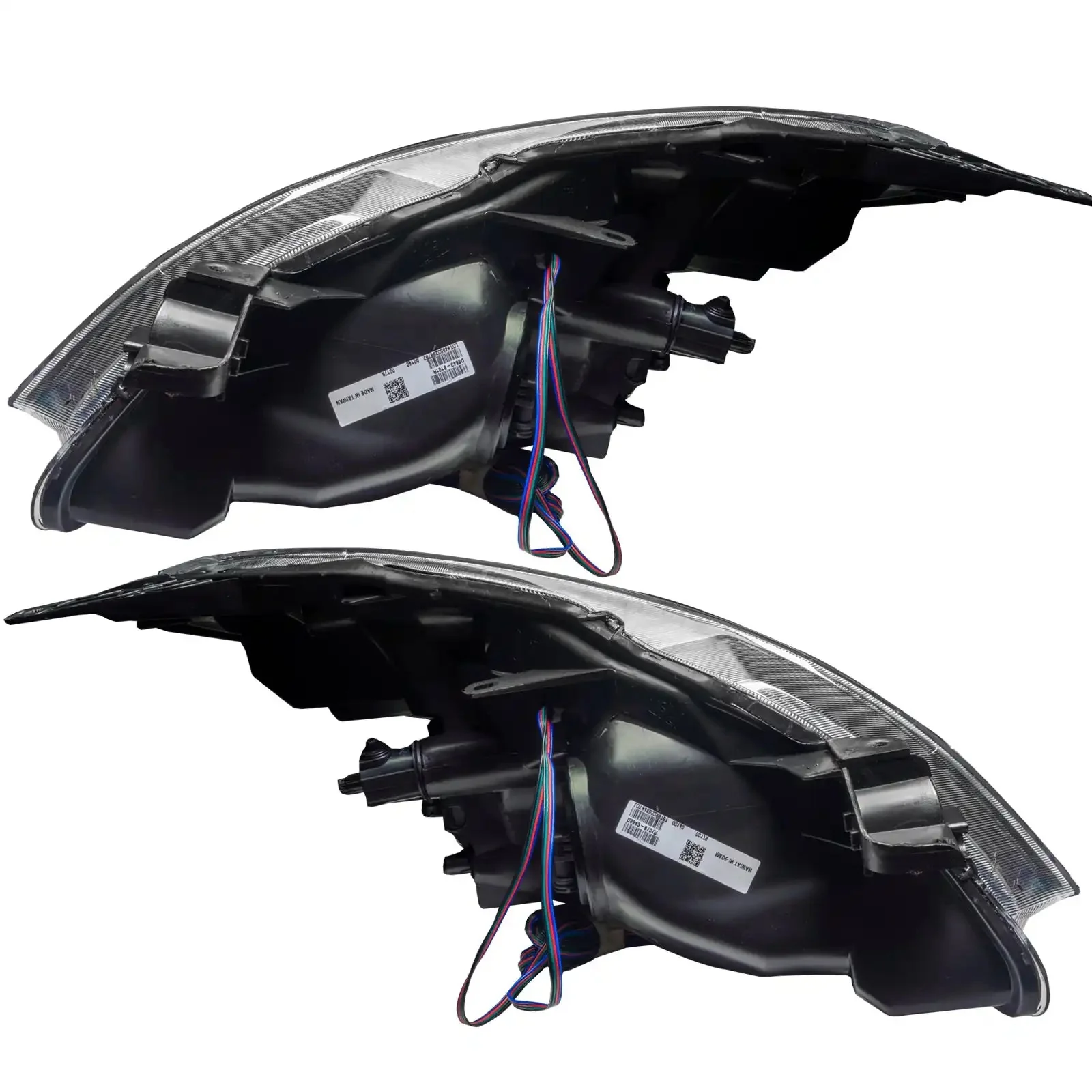 ORACLE Lighting 2007-2009 Nissan Altima Sedan Pre-Assembled Halo Headlights - Black Housing (Halogen) - Image 5