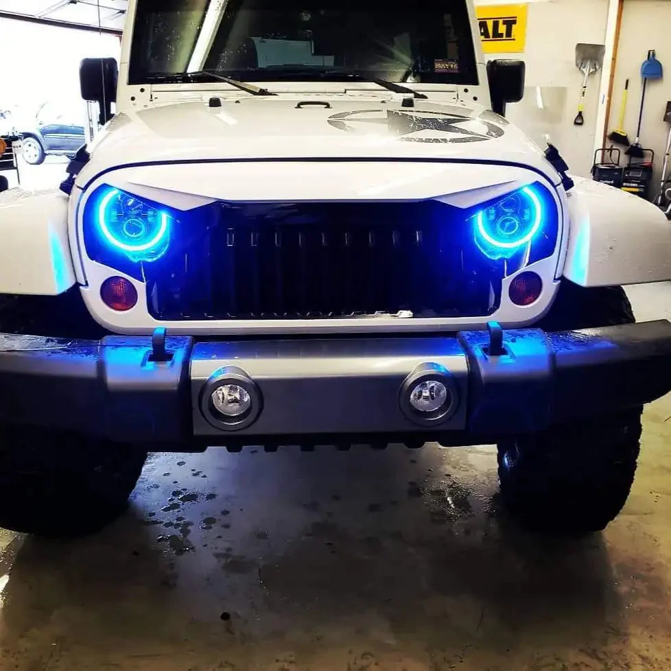 7" High Powered LED Headlights | DOT Certified Sealed Beam Replacement | Jeep Wrangler & Classic Cars - Image 15