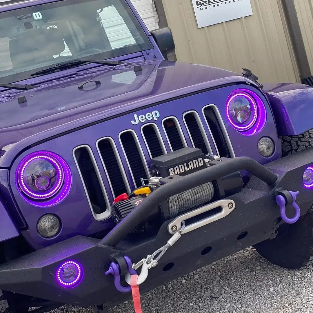 7" High Powered LED Headlights | DOT Certified Sealed Beam Replacement | Jeep Wrangler & Classic Cars - Image 25