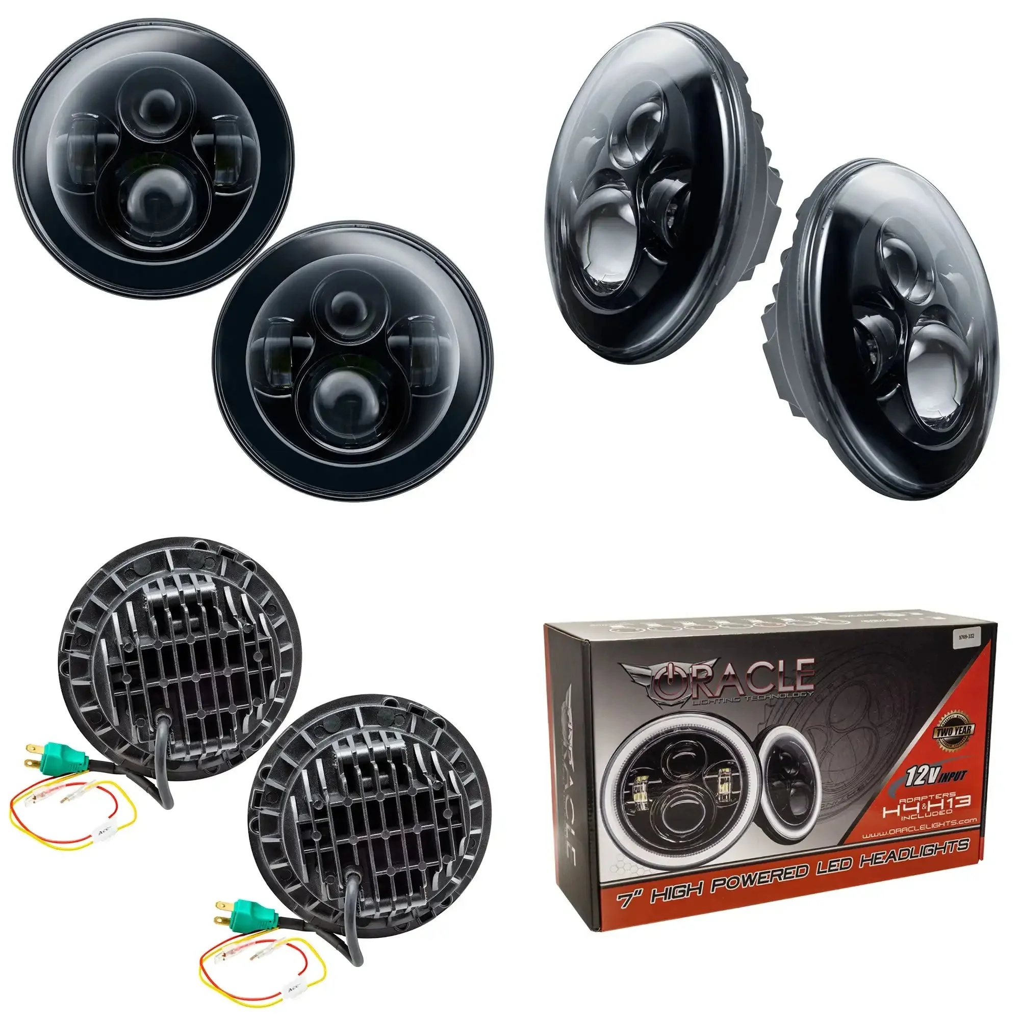 7" High Powered LED Headlights | DOT Certified Sealed Beam Replacement | Jeep Wrangler & Classic Cars - Image 33