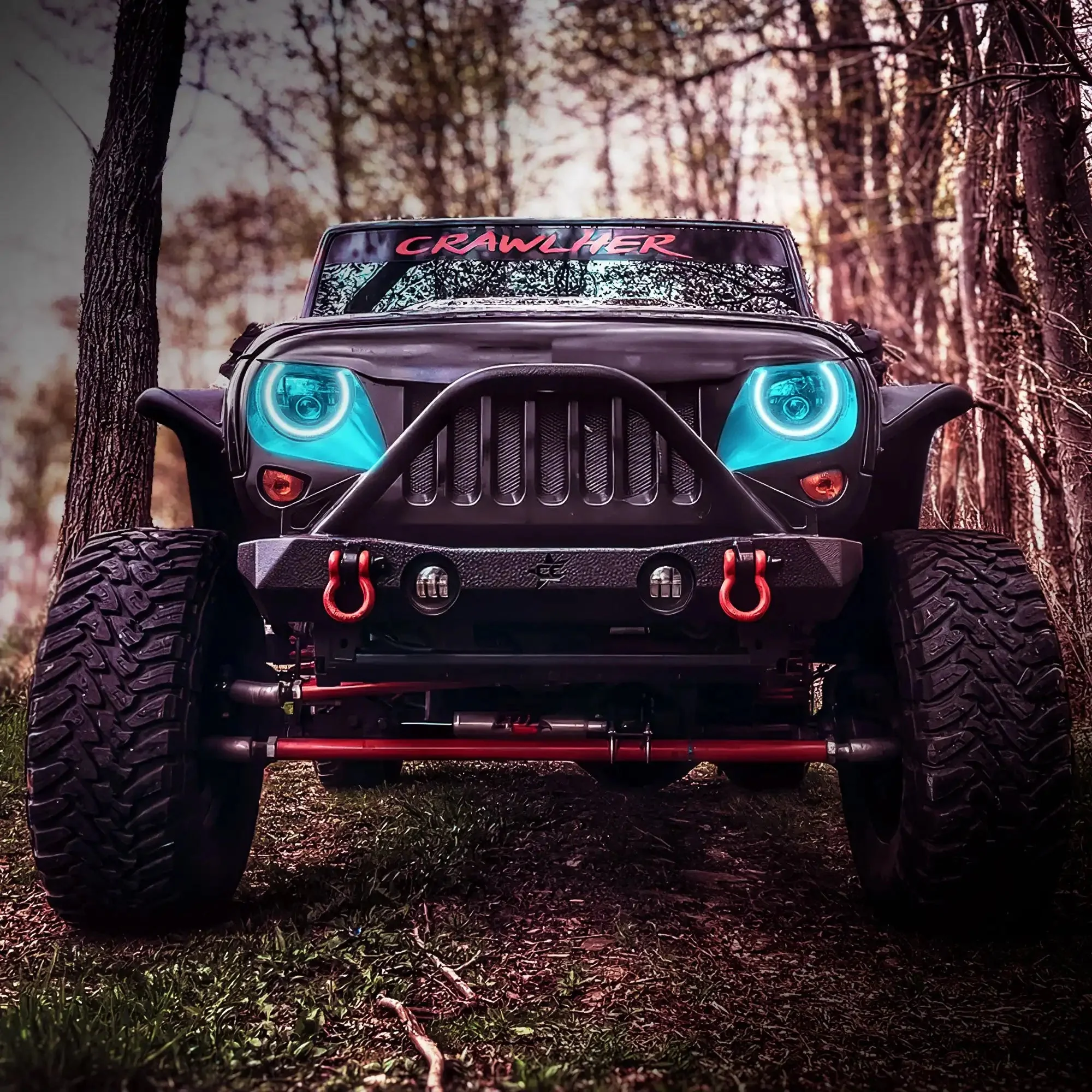 ORACLE Lighting 7" High Powered LED Headlights - Black Bezel - Dynamic ColorSHIFT - Jeep Wrangler JK - Image 14