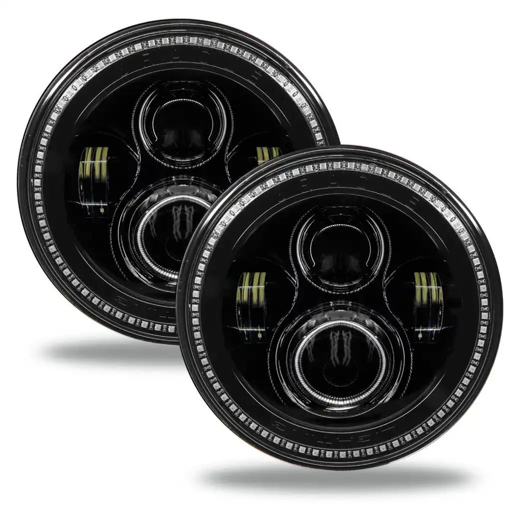 ORACLE Lighting Jeep Wrangler JL/Gladiator JT Dynamic ColorSHIFT® 7" High Powered LED Headlights (Pair) - Image 3
