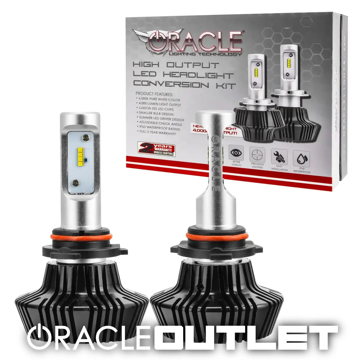 ORACLE H10 4,000 Lumen LED Headlight Bulbs (Pair) | ORACLE Outlet | GRADE B