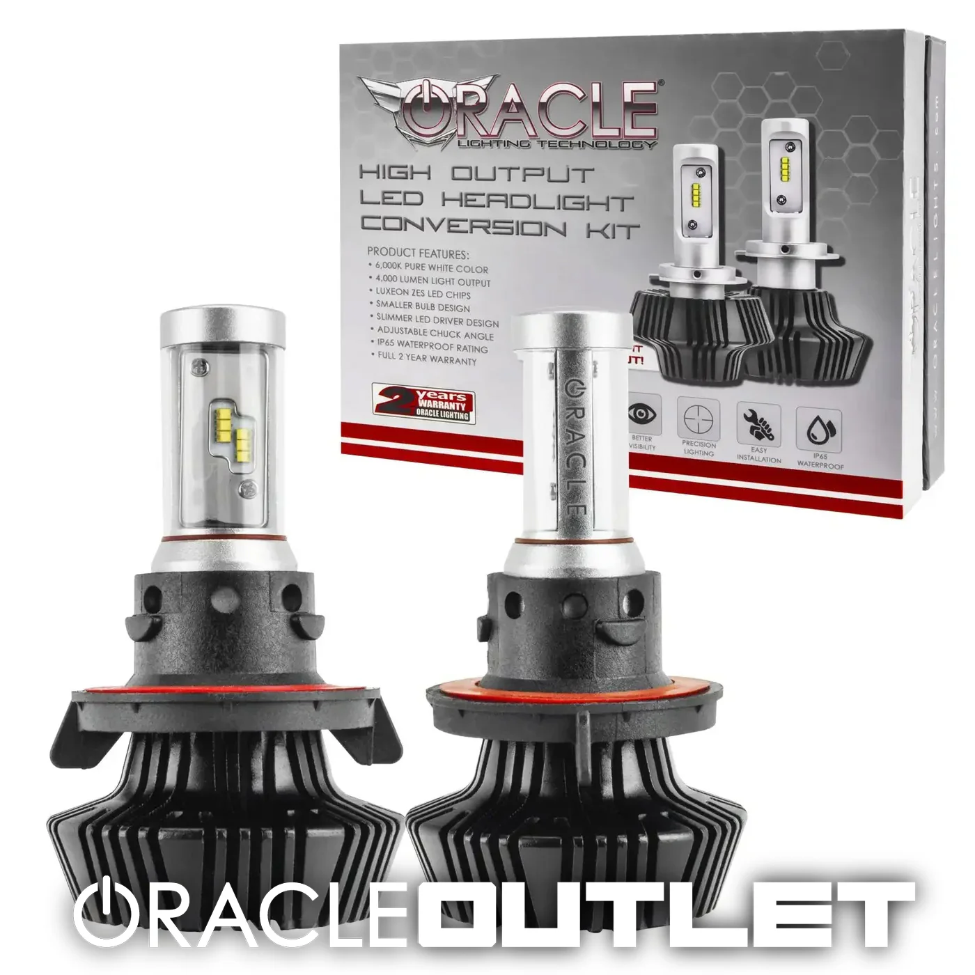 ORACLE H13 4,000 Lumen LED Headlight Bulbs (Pair) | ORACLE Outlet | GRADE A