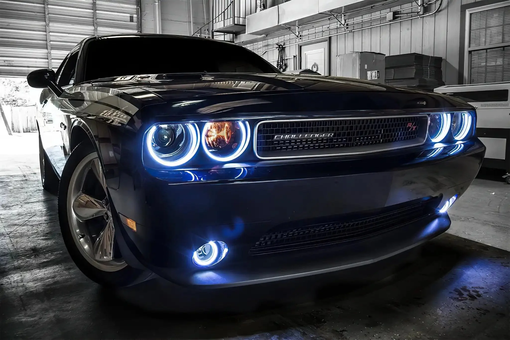 2008-2014 Dodge Challenger Dynamic ColorSHIFT Surface Mount Headlight & Fog Light Halo Kit - COMBO - Image 13