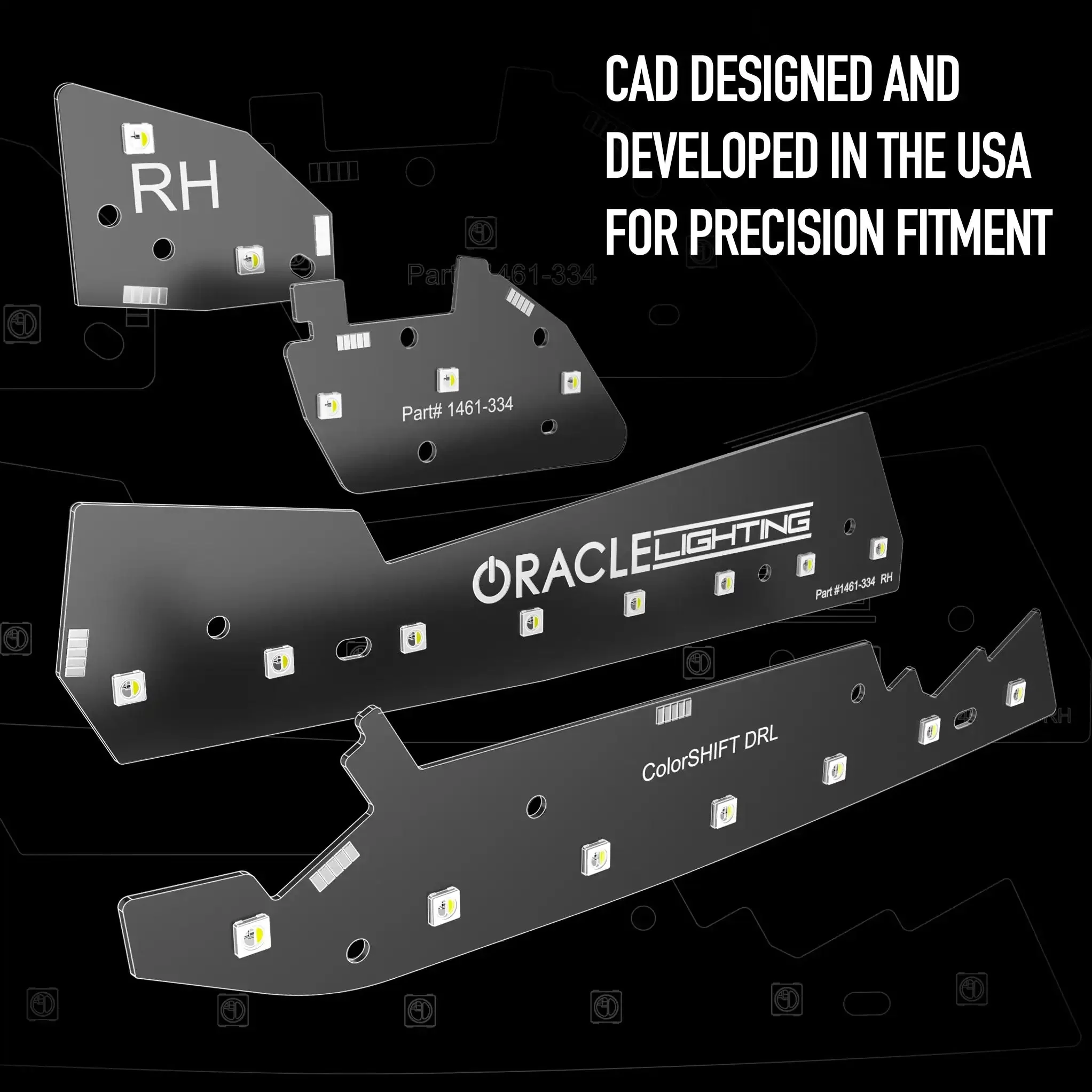 ORACLE Lighting 2018-2021 Toyota Tundra Dynamic ColorSHIFT Headlight DRL Upgrade Kit - Image 5