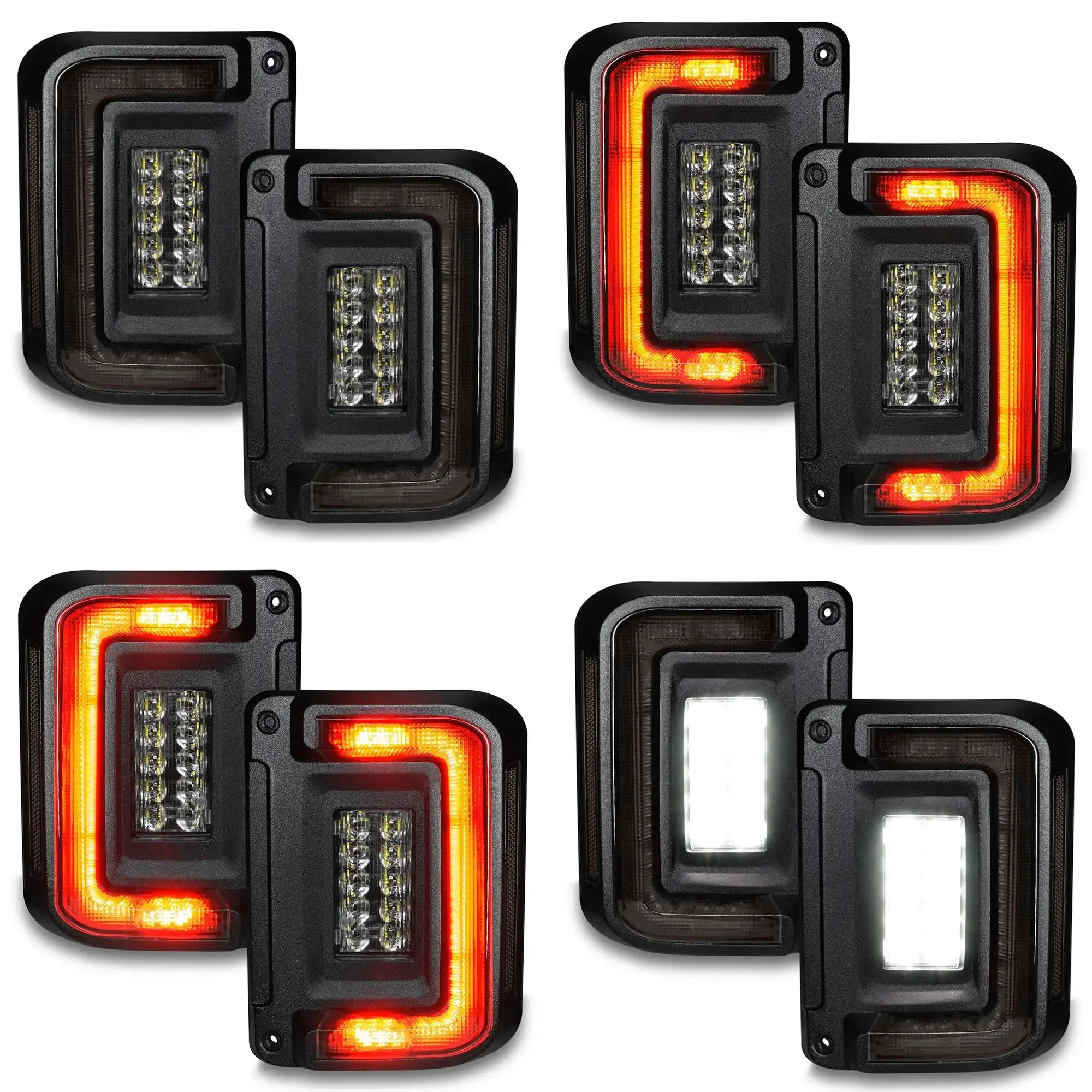V2 | 2007-2017 Jeep Wrangler JK Flush Mount LED Tail Lights | Low-Profile Trail Protection - Image 22