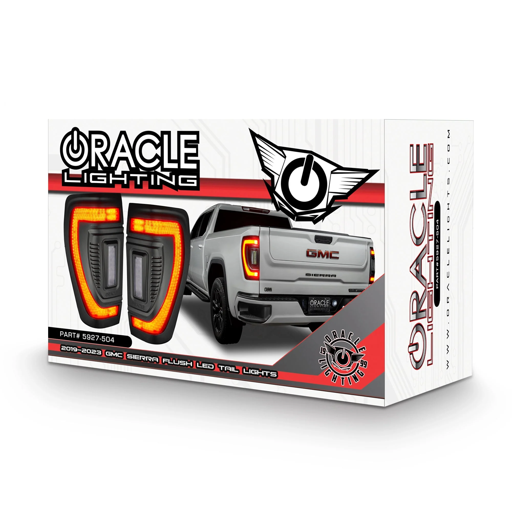 Flush Mount LED Tail Lights 2019-2026 GMC Sierra Sequential Turn Signals Halogen - Image 25