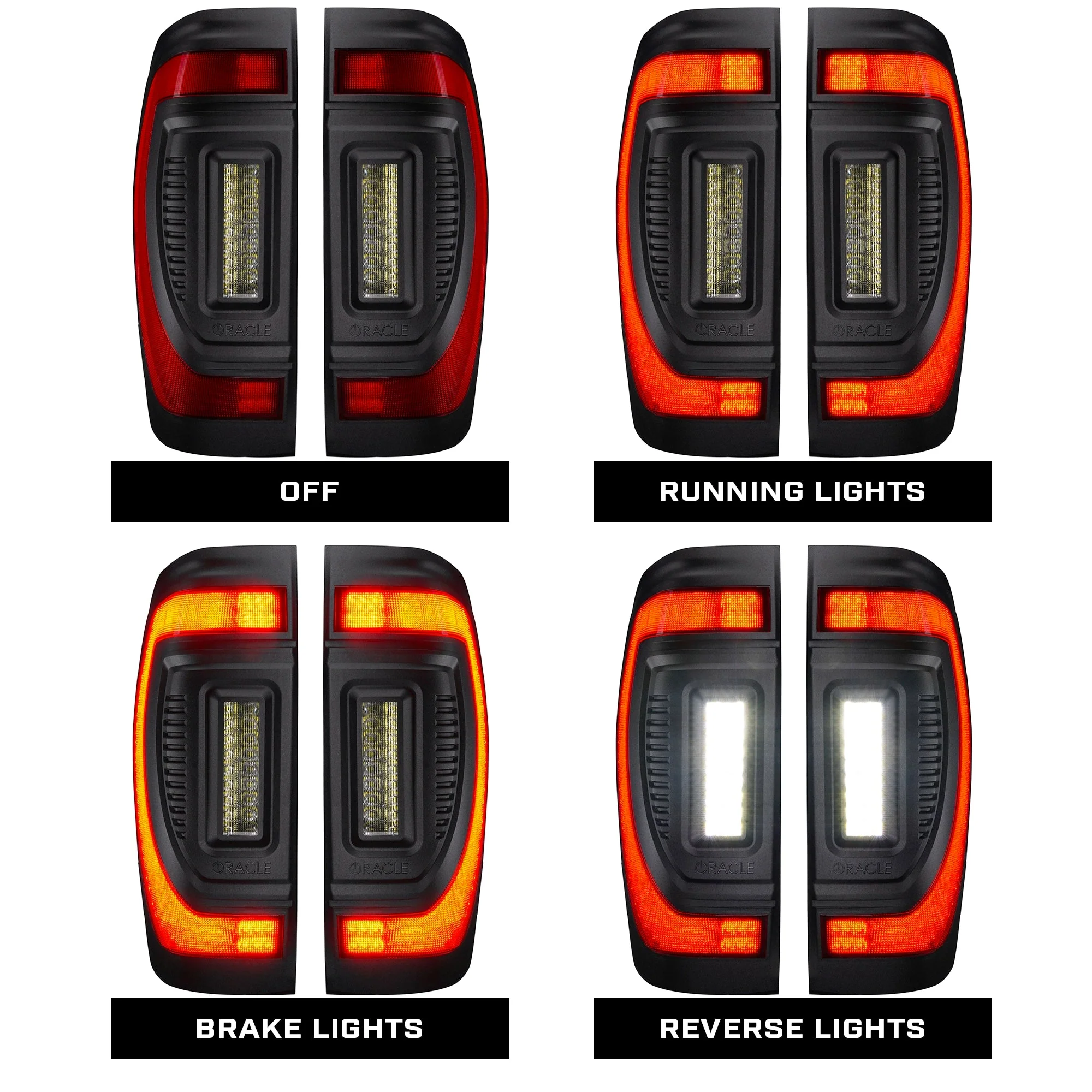 Flush Mount LED Tail Lights 2019-2026 GMC Sierra Sequential Turn Signals Halogen - Image 6