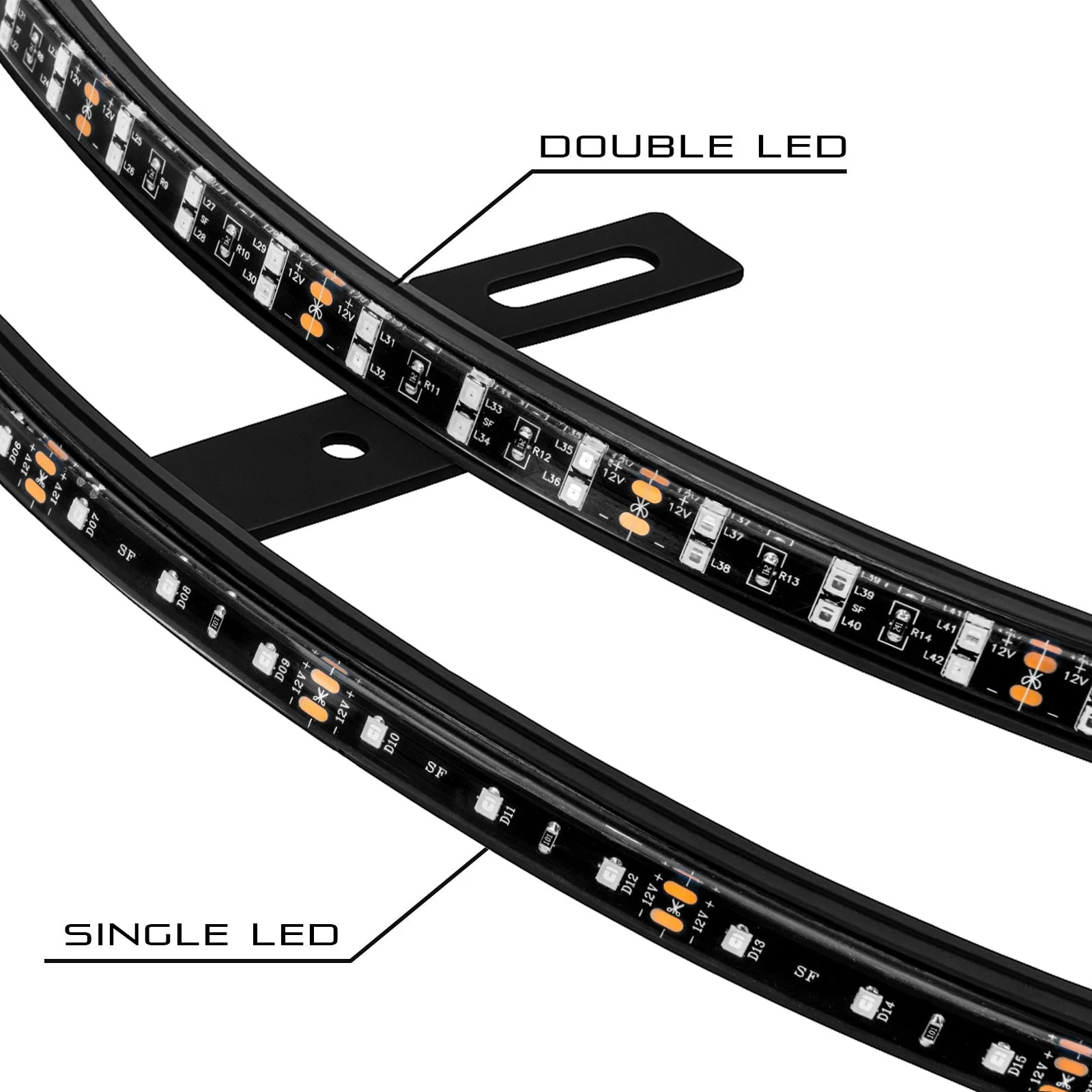 ORACLE Lighting LED Illuminated Wheel Rings - Single / Double Row LED - Image 4