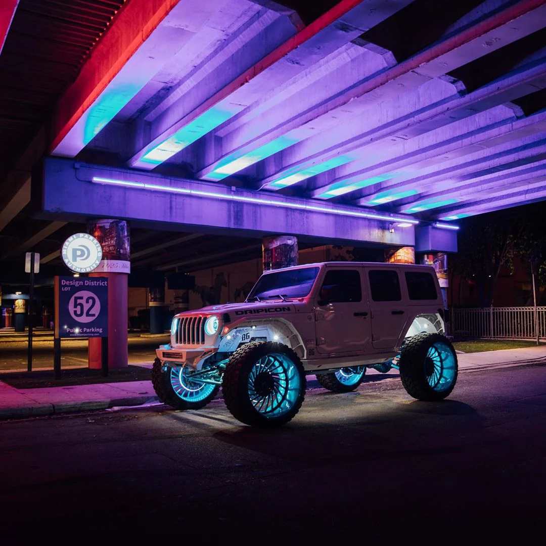 ORACLE Lighting LED Illuminated Wheel Rings - Single / Double Row LED - Image 6