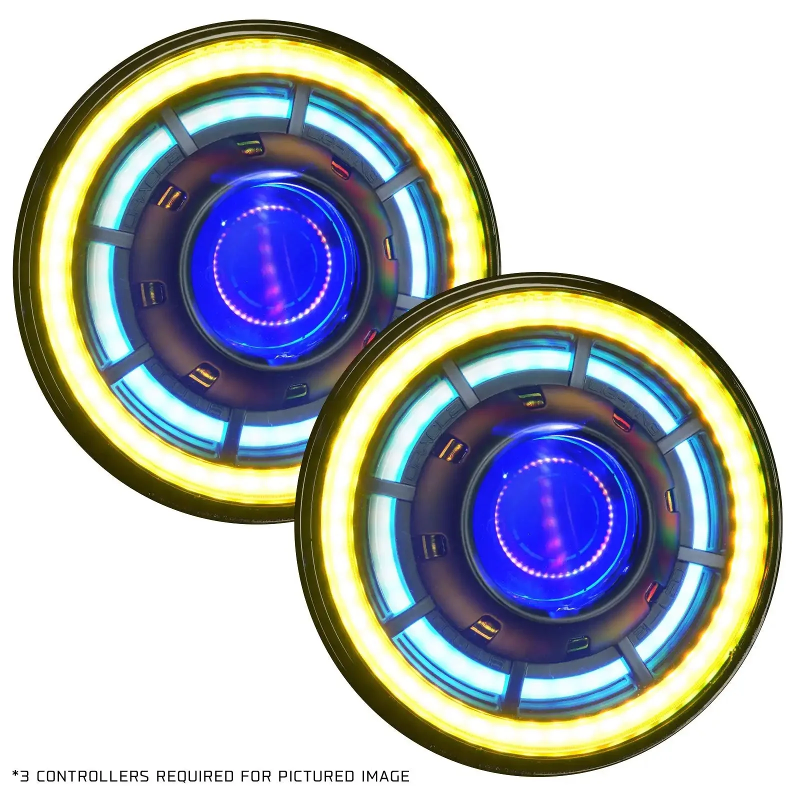 ORACLE Lighting Oculus™ 7" ColorSHIFT Bi-LED Projector Headlights for Jeep Wrangler JK - Image 20