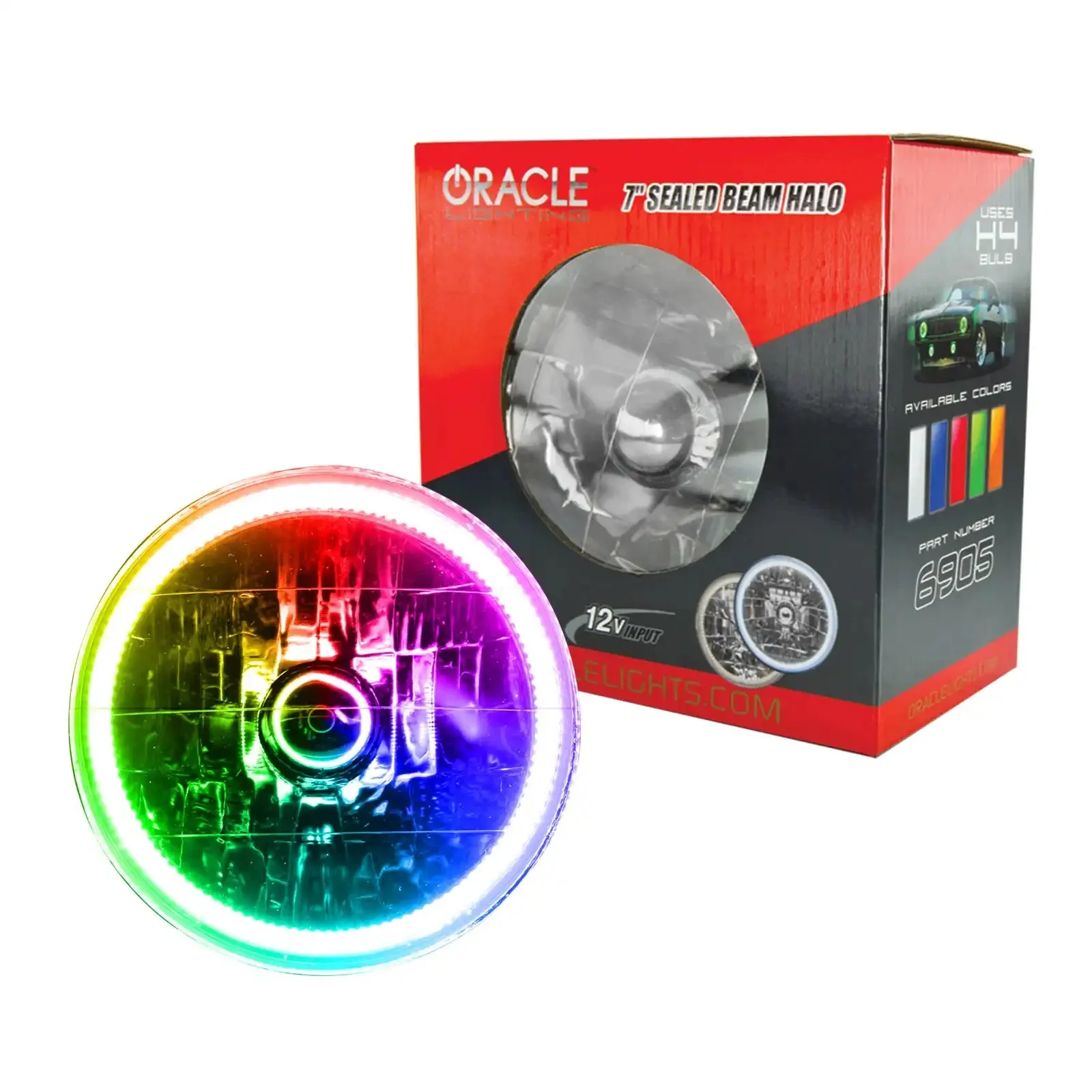 ORACLE 7" Sealed Beam Headlight with Pre-Installed SMD Halo - Image 11