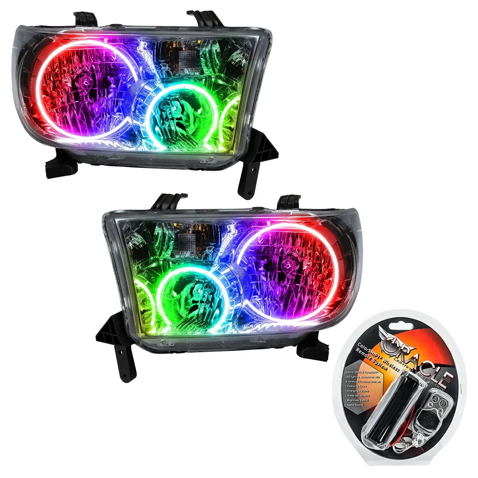 ORACLE Lighting 2008-2016 Toyota Sequoia Pre-Assembled Halo Headlights - Image 5