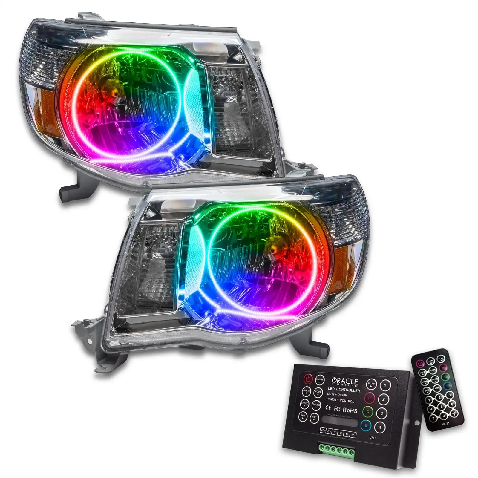 ORACLE Lighting 2005-2011 Toyota Tacoma Pre-Assembled Halo Headlights - Image 18