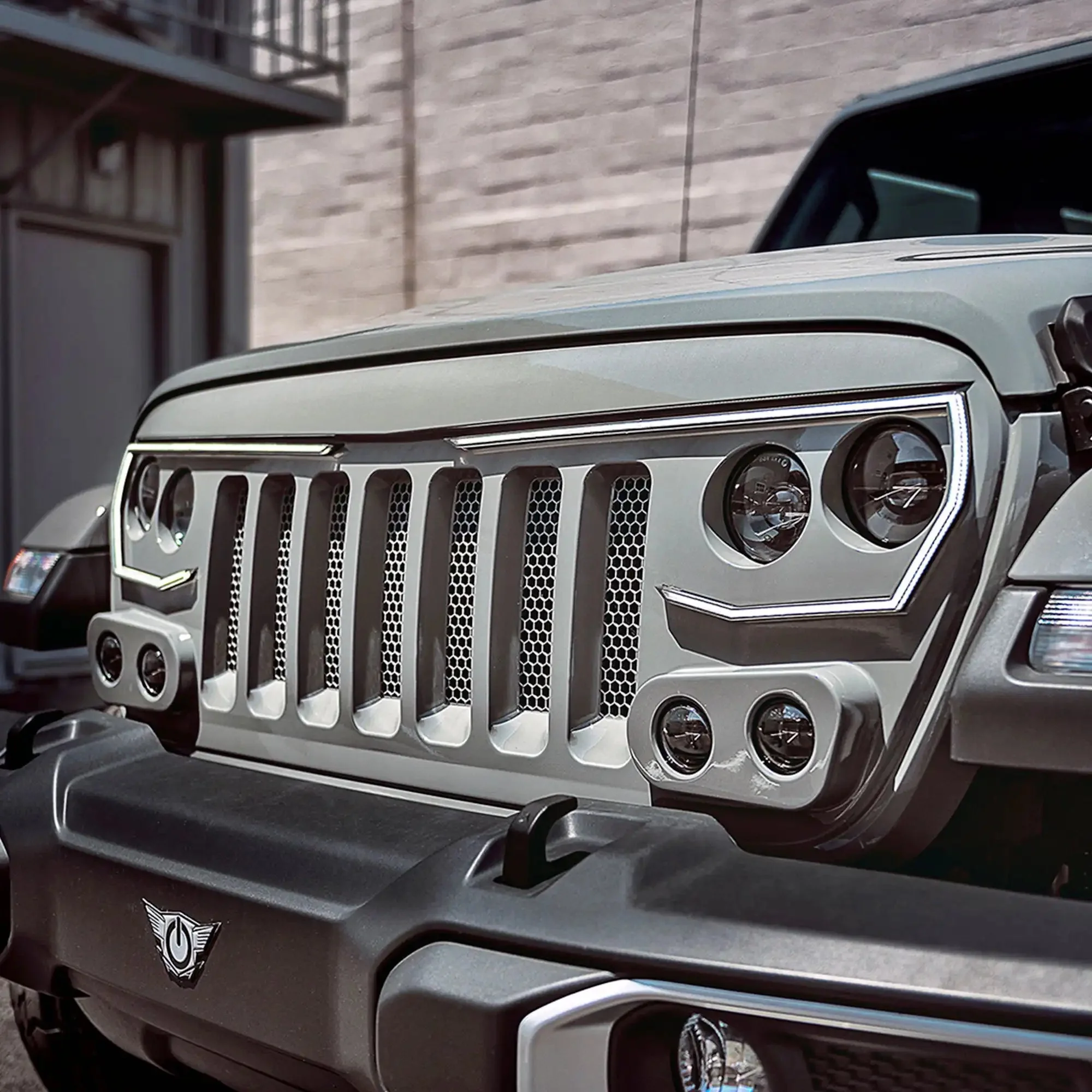 ORACLE Lighting VECTOR™ Pro Series II Full LED Grill for the Jeep Wrangler JL / Gladiator JT - Image 12