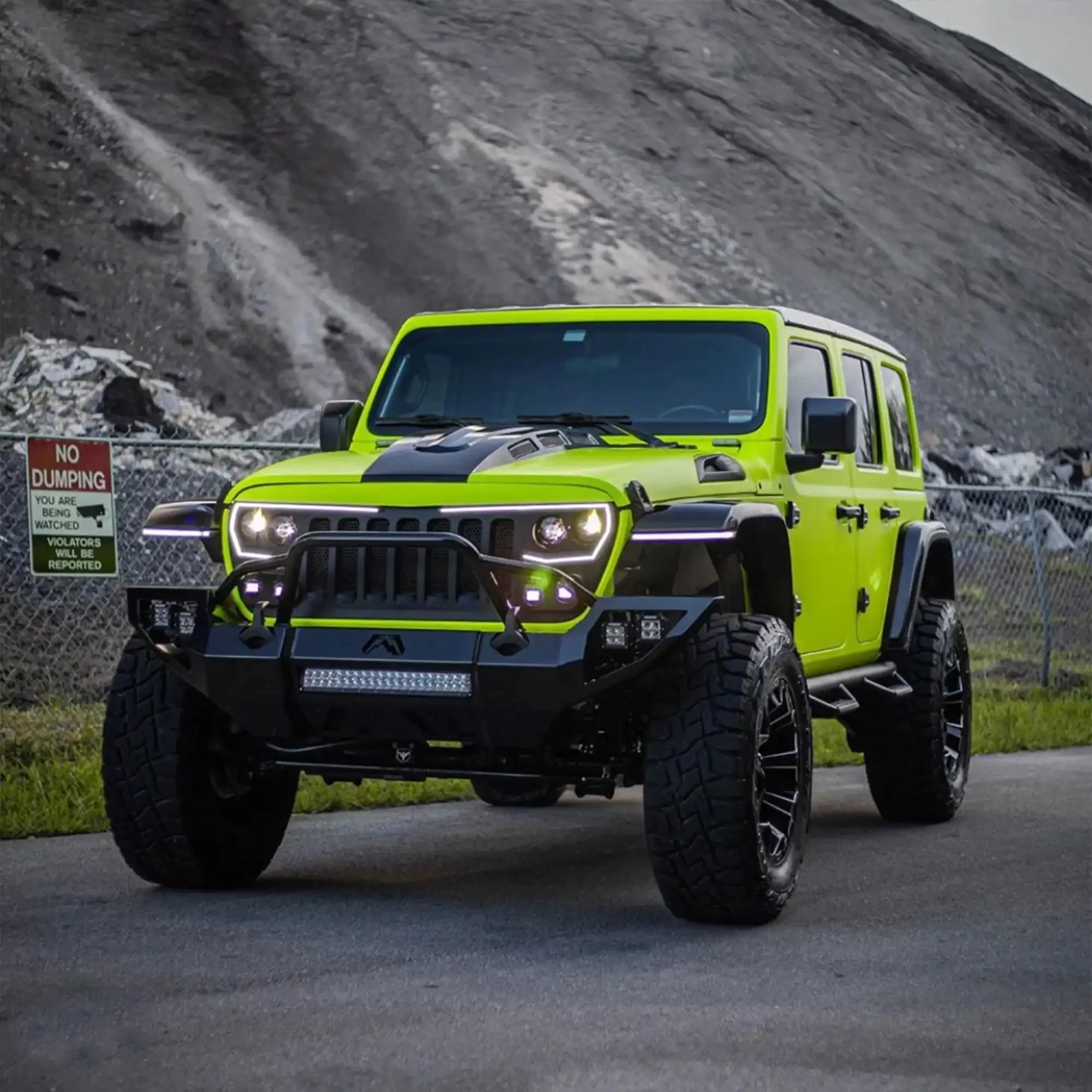 ORACLE Lighting VECTOR™ Pro Series II Full LED Grill for the Jeep Wrangler JL / Gladiator JT - Image 13