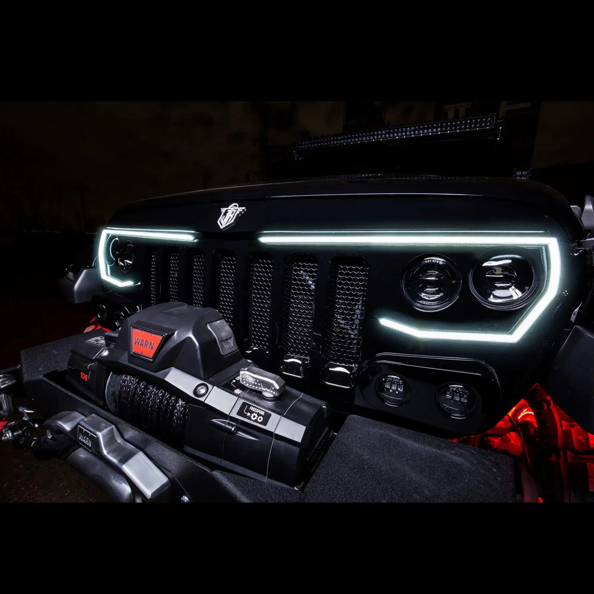 ORACLE Lighting VECTOR™ Pro Series II Full LED Grill for the Jeep Wrangler JL / Gladiator JT - Image 17