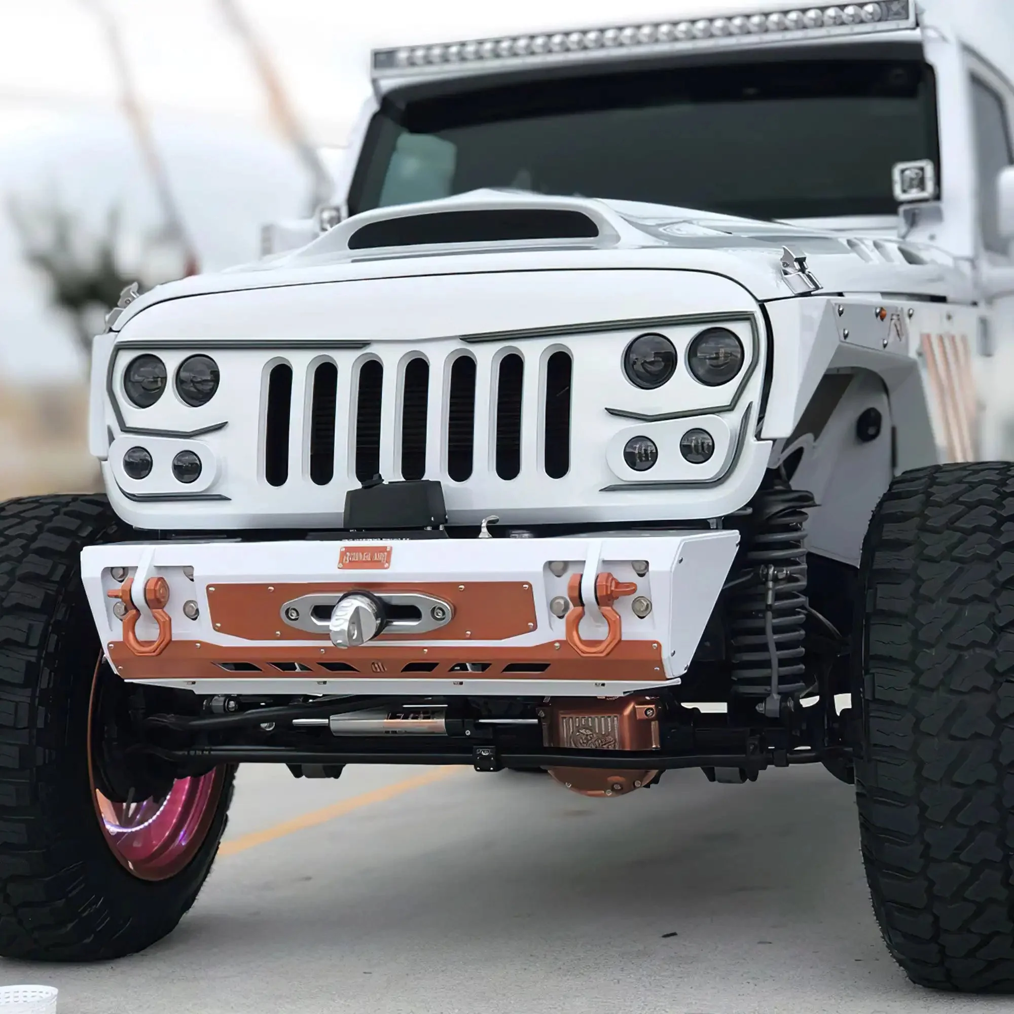 2007-2017 Jeep Wrangler JK VECTOR Pro Series II Full LED Grill - Integrated Headlights & DRL - Image 9